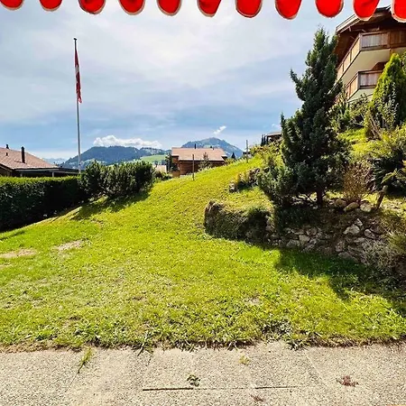Daire Cozy With Garden And Mountain View. Zweisimmen